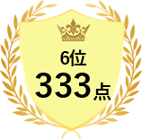 6位 333点